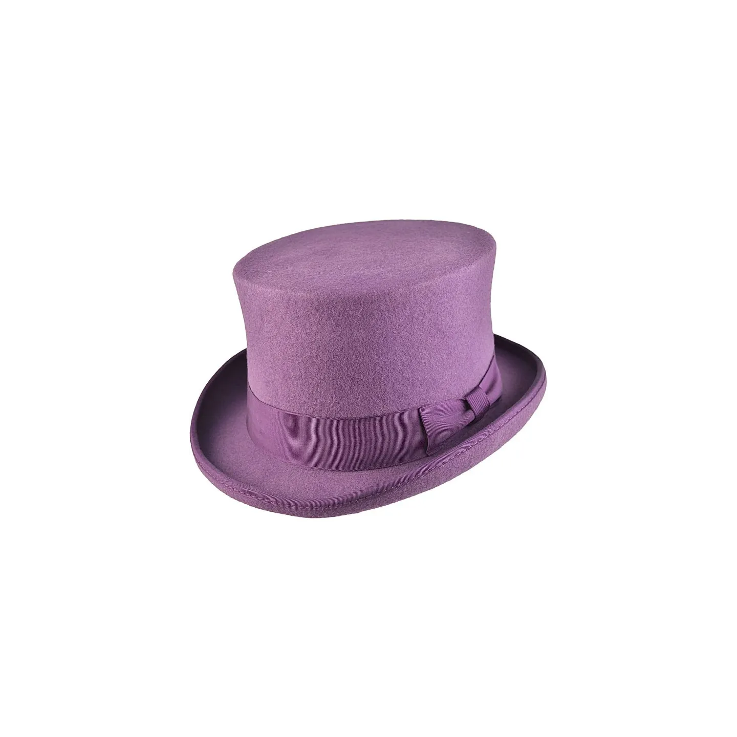 Chapeau Haut De Forme Mauro Feutre Violet - Traclet - chapellerie traclet  ref 24430