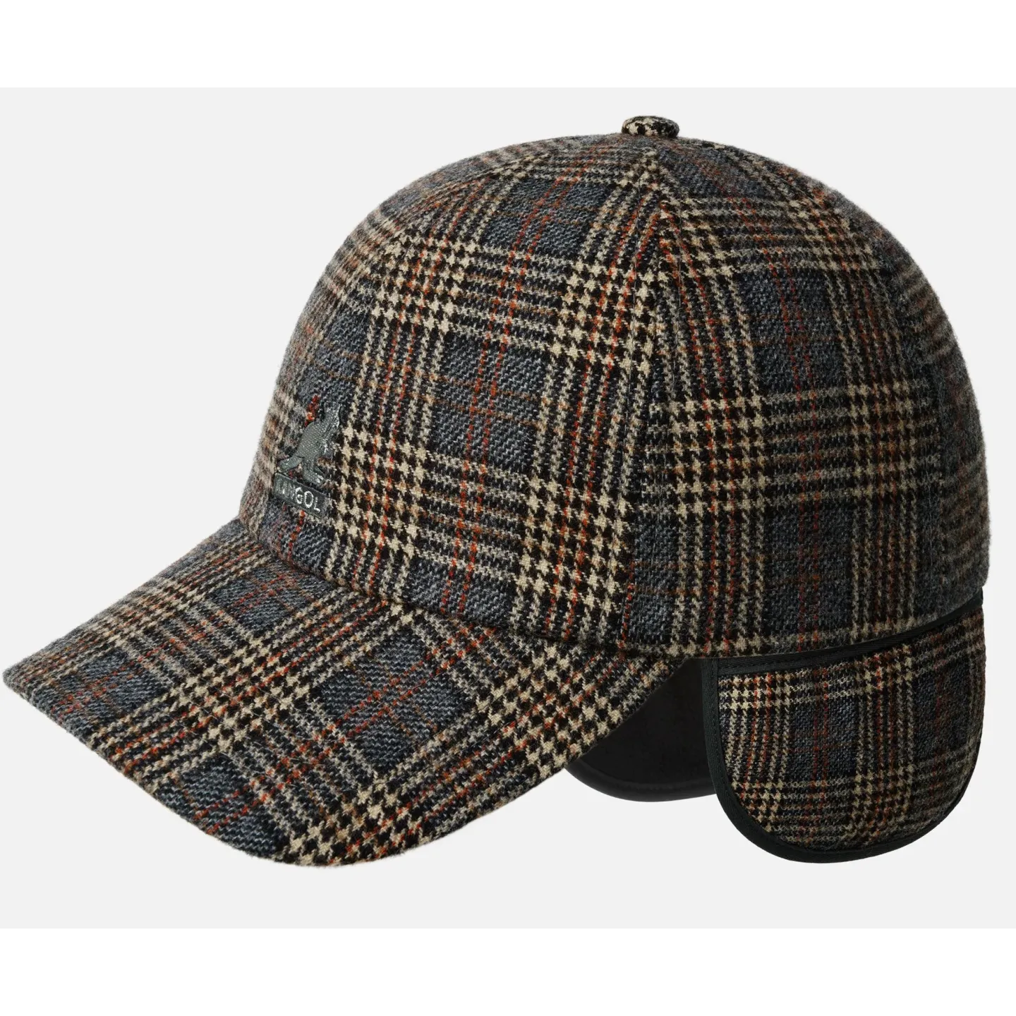 Plaid Cap with Ear Flaps - Kangol ref 24429 chapellerie traclet
