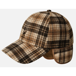 Casquette Plaid Cache-Oreilles Beige - Kangol