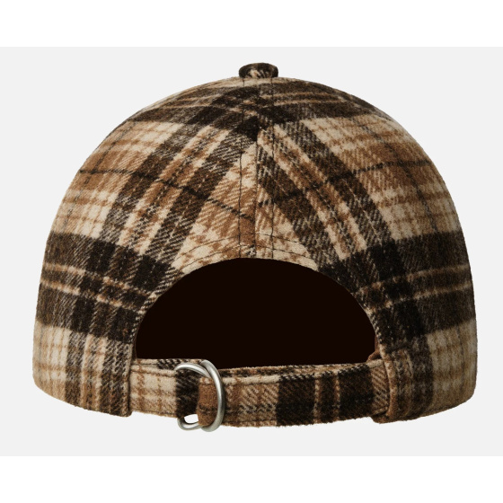 Casquette Plaid Cache-Oreilles Beige - Kangol