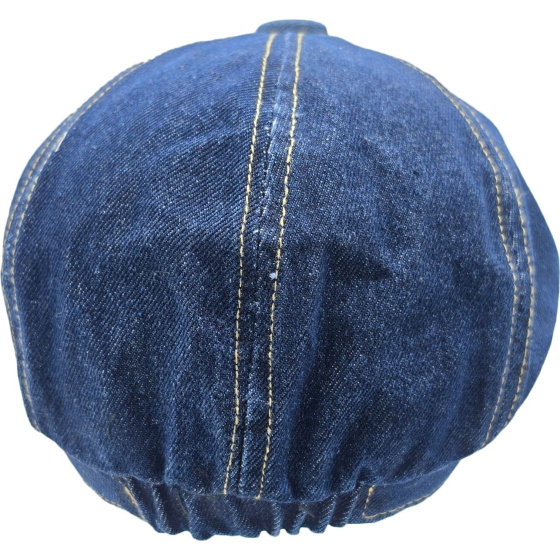 Blue Denim Newsboy Cap Cotton - Traclet