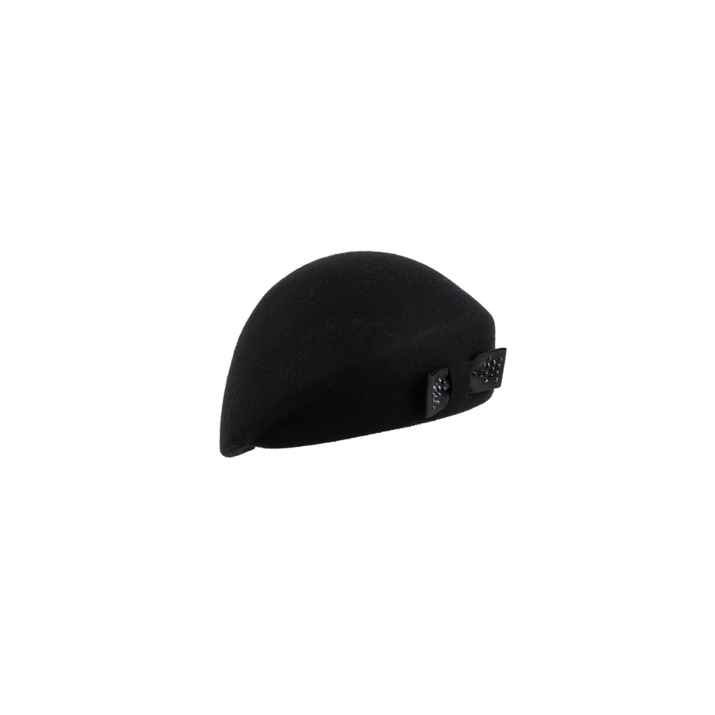 Béret Femme Formé Élise Laine Noir - Traclet  Reference : 24438| Chapellerie Traclet