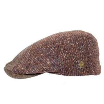 Casquette Plate Domero Rouille Laine Vierge - Traclet