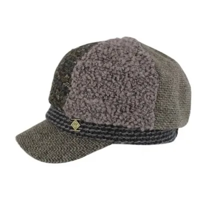 Gavroche Upcycling Patchwork Wool Cap - Traclet Reference: 24441| Chapellerie Traclet