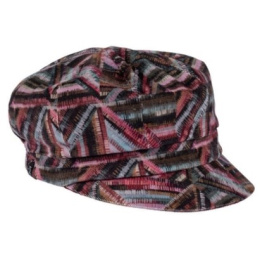 Casquette Gavroche Polka Prune Réversible - Traclet