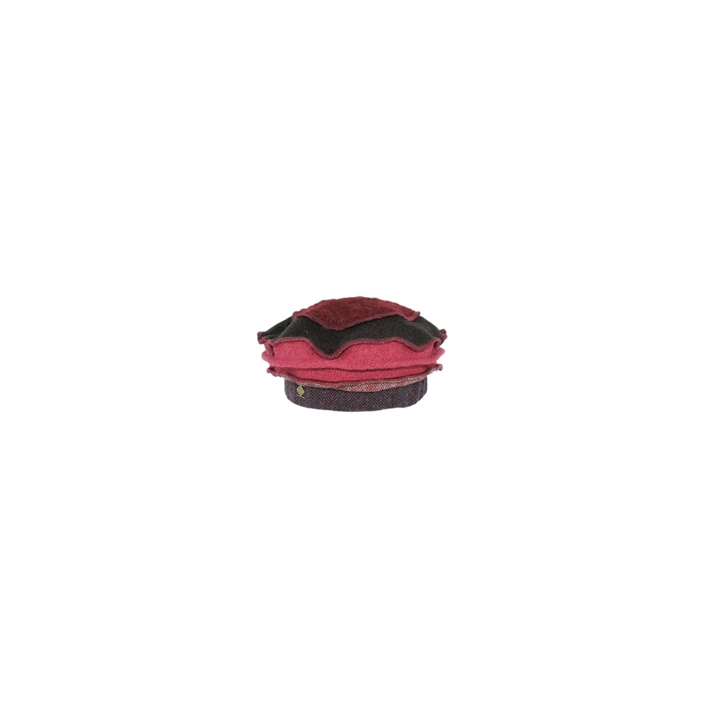 Toque Edline Camel & Violet - Traclet Reference : 18706 | Chapellerie Traclet