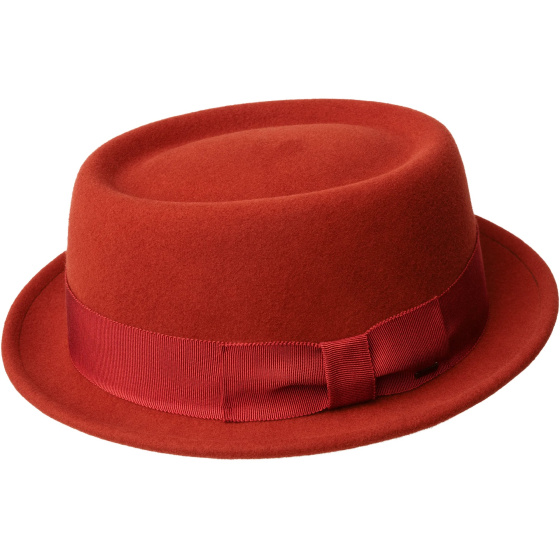 Darron Copper Wool Porkpie Hat - Bailey