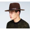 Stedman Brown Wool Felt Fedora Hat - Bailey ref 24461 Chapellerie Traclet