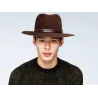 Chapeau Fedora Stedman Feutre Marron - Bailey réf 24461 chapellerie Traclet