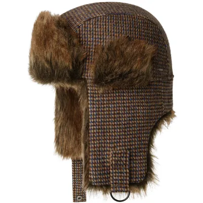 Wilsey Brown Plaid Wool Chapka - Bailey ref 24463 Chapellerie Traclet