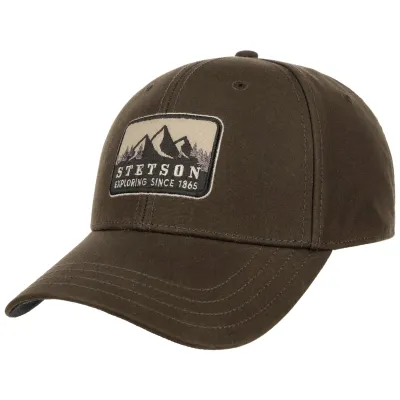 Rocky Mountain Oiled Cotton Brown Baseball Cap – Stetson Reference: 24464| Chapellerie Traclet