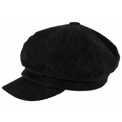 Gavroche Cap Egosa Cotton Velvet Black - Traclet Reference: 24467| Traclet Hat Shop