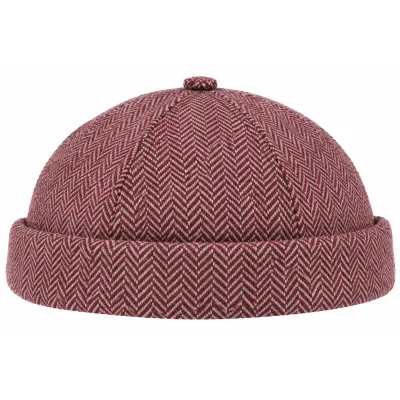 Bonnet Docker Cooper Chevron Bordeaux - Traclet  Reference : 24473| Chapellerie Traclet