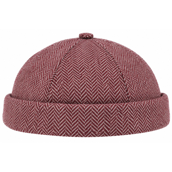 Docker Cooper Chevron Beanie Bordeaux - Traclet