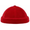 Bonnet Docker Malo Velours Côtelé Rouge – Traclet  Reference : 24476| Chapellerie Traclet