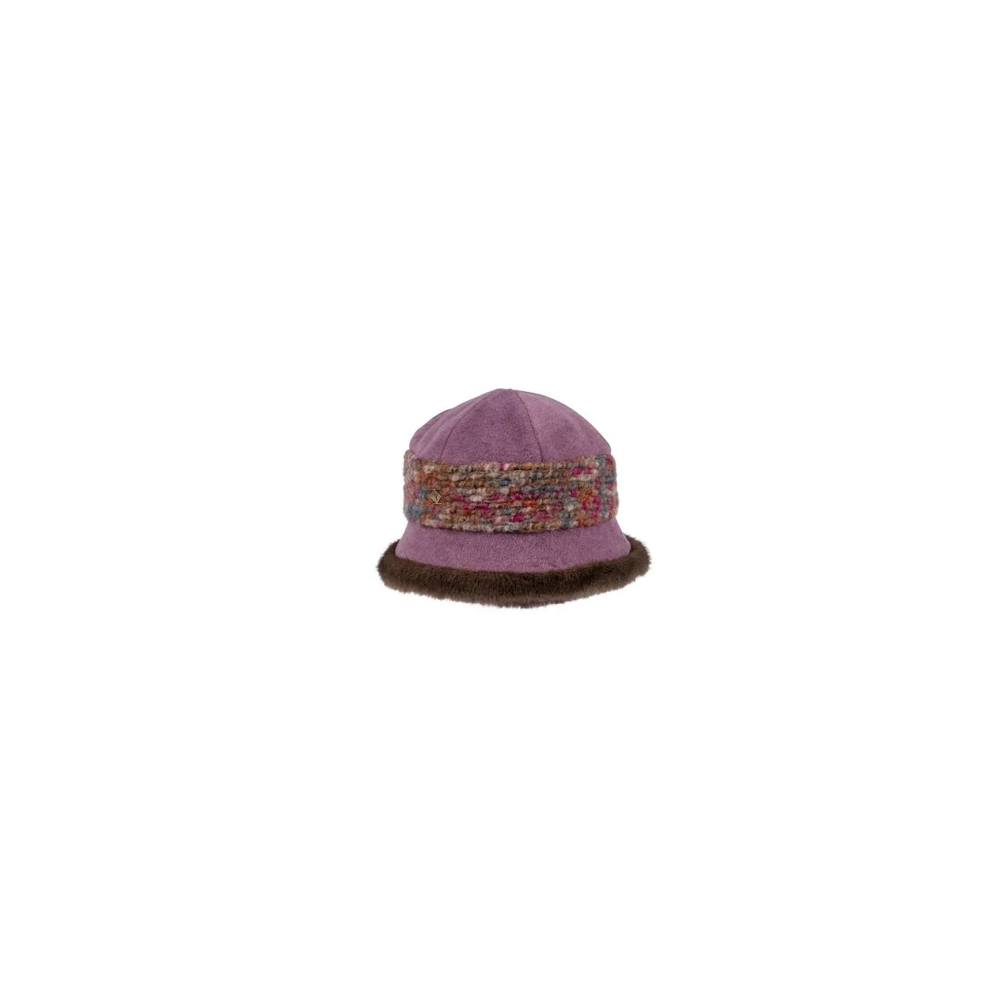 Polar Fleece Leaves Hat with Faux Fur - Traclet Reference: 24485| Traclet Hat Shop