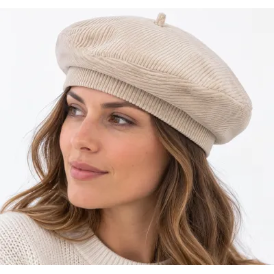 Women's Beret Emmie Cotton Milk - Traclet Reference: 24486| Traclet Hat Shop