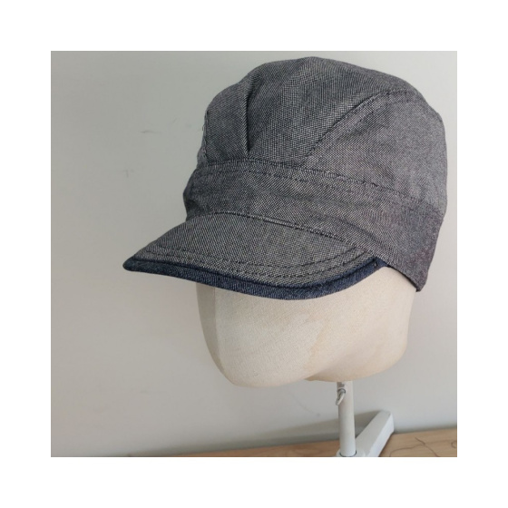 Grey Classic Model Anti-EMF Cap Organic Cotton Made In France