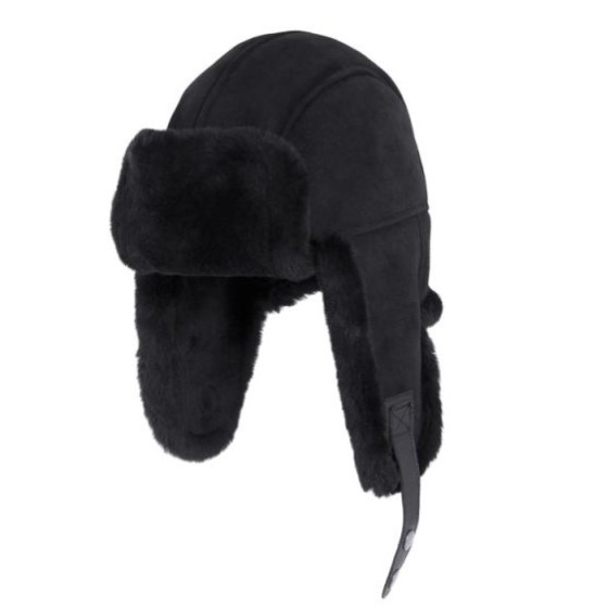 Chapka Cuir Nansen Noire - Traclet