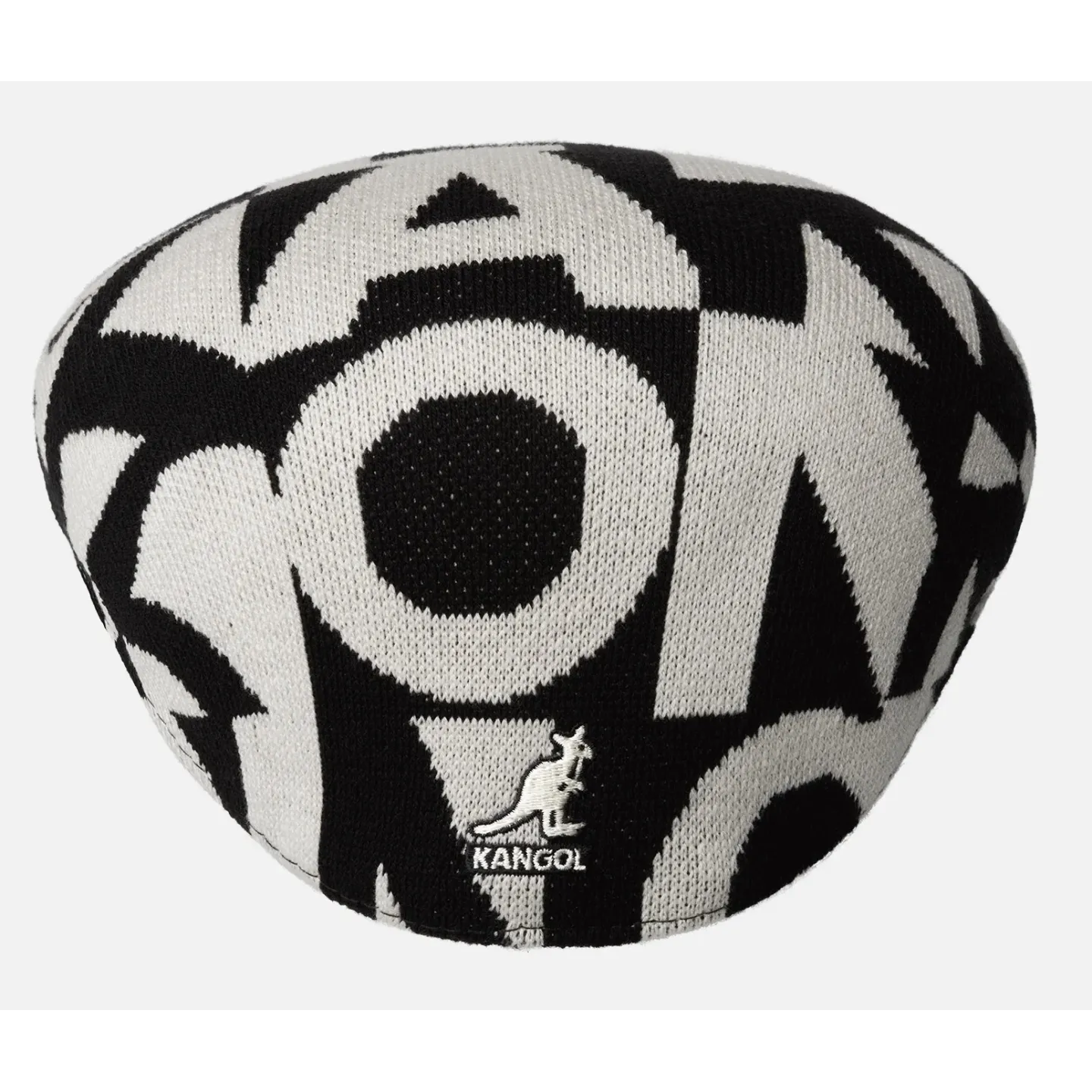 Casquette Plate Superfan 504 Noir & Blanc - Kangol référence 24497 - chapellerie traclet