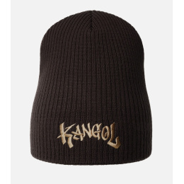 Long Tag Brown Beanie - Kangol