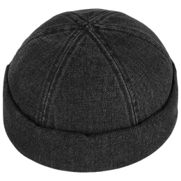 Bonnet Docker Tulsa Denim Coton Noir - Stetson