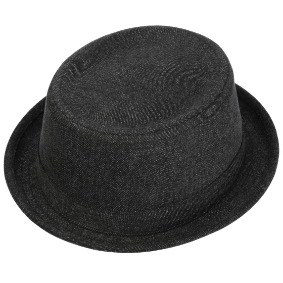 Chapeau Pork Pie Camden Denim Noir - Stetson