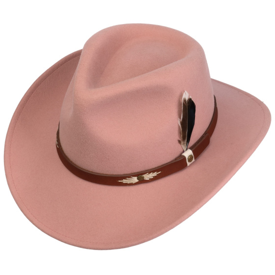 Cheyenne Pink Felt Cowboy Hat - Stetson