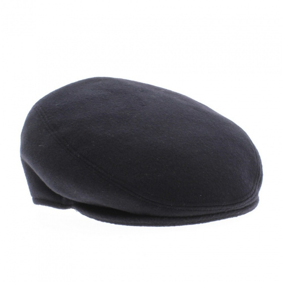 Casquette plate cashmere marine Casquette plate cashmere marine