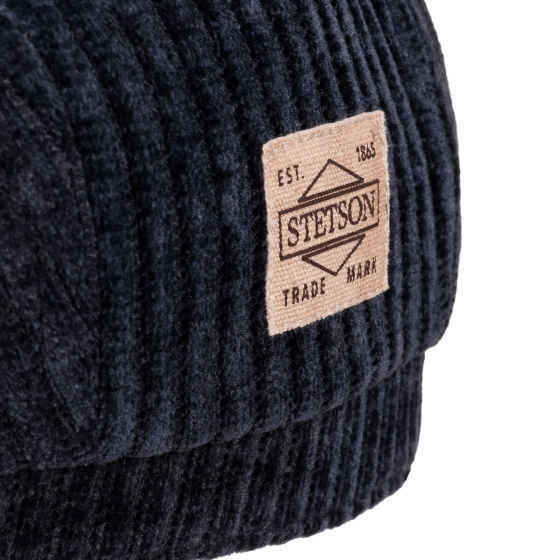 Blue Corduroy Hatteras Cap Dwayn - Stetson
