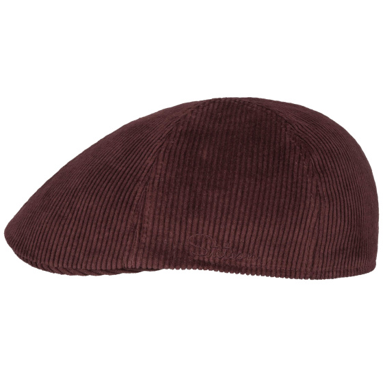 Casquette Bec De Canard Dakota Corduroy Bordeaux - Stetson