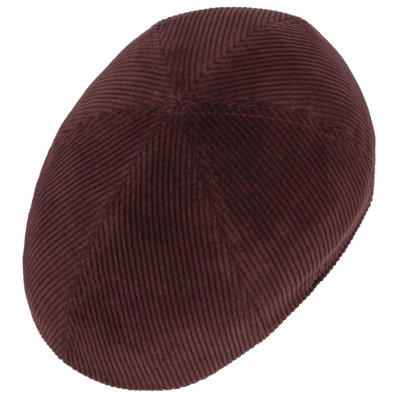 Dakota Corduroy Bordeaux Duckbill Cap - Stetson