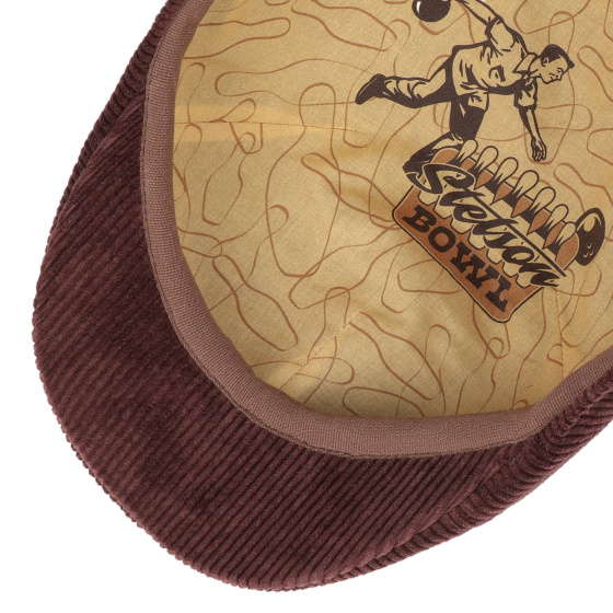 Dakota Corduroy Bordeaux Duckbill Cap - Stetson