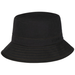 Chapeau Travis Waxed Cotton Noir UPF 40+ - Stetson