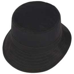 Travis Waxed Cotton Black UPF 40+ Hat - Stetson
