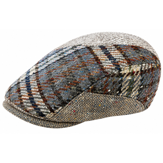 Daytona Beige Patchwork Flat Cap - Göttmann