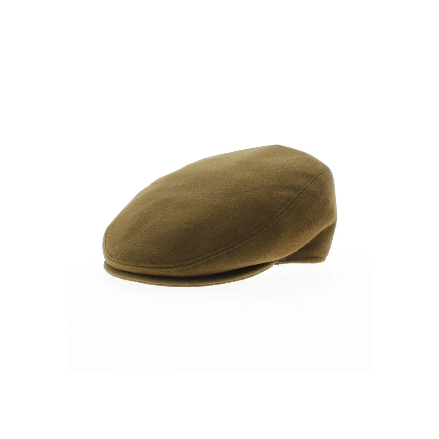 Flat cap cashmere camel