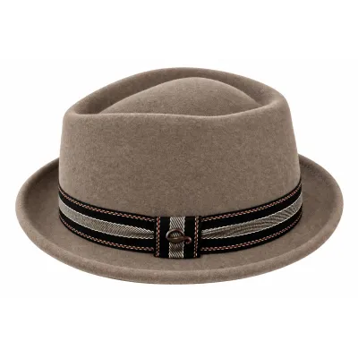 Player Diamond Beige Felt Hat - Gottmann Reference: 24526| Chapellerie Traclet