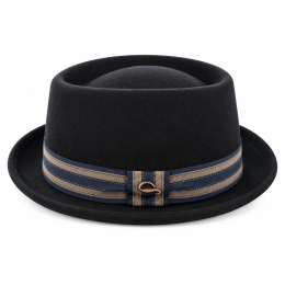 Chapeau Pork Pie Trouville Feutre Noir - Göttmann