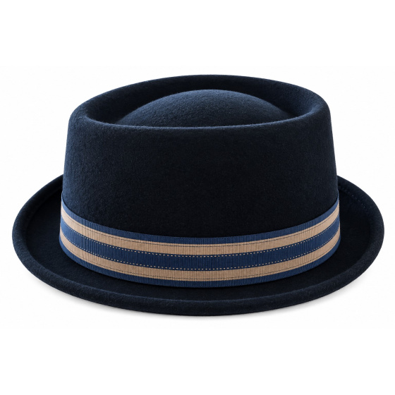 Chapeau Pork Pie Trouville Feutre Noir - Göttmann