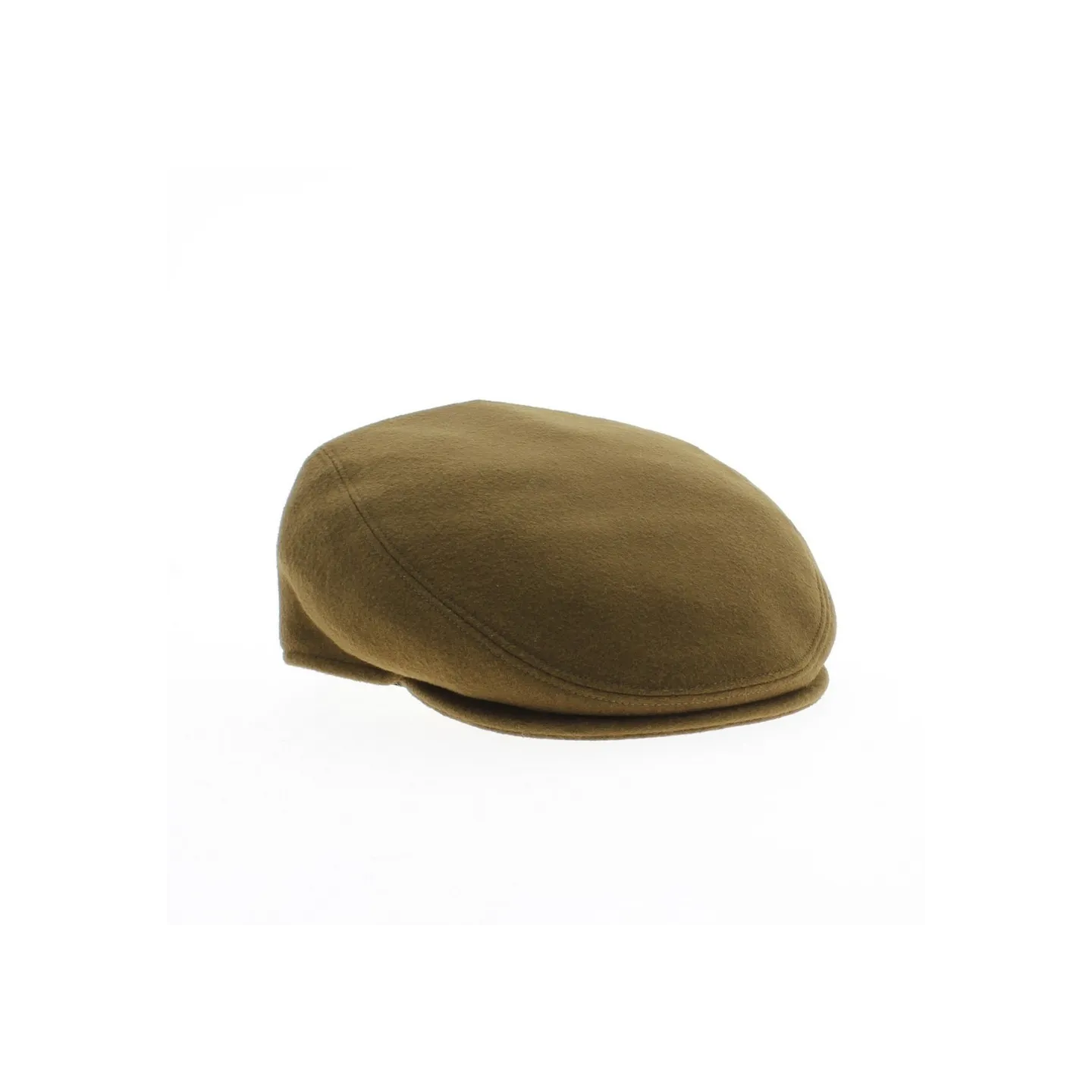 Flat cap cashmere camel