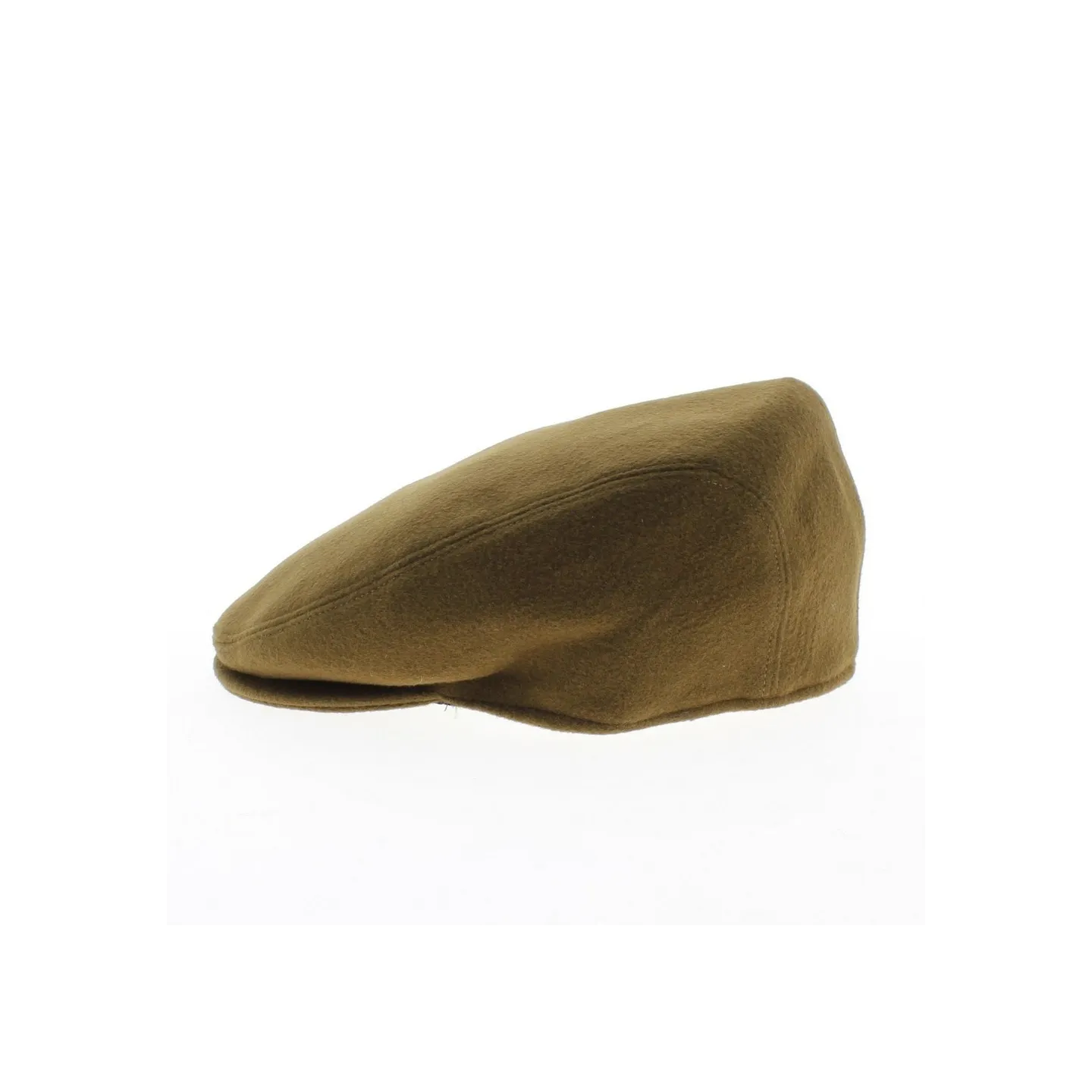 Flat cap cashmere camel