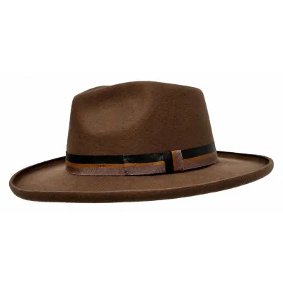 Chapeau Fedora Maverick Feutre Marron - Conner Hats