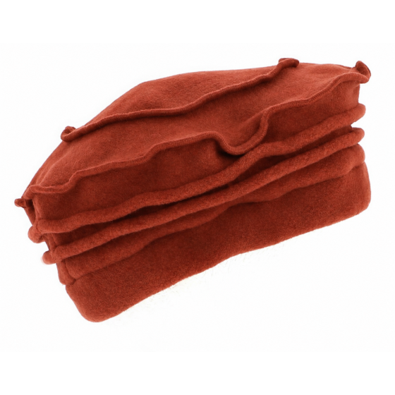 Toque Femme Edline Polaire Brique - Traclet