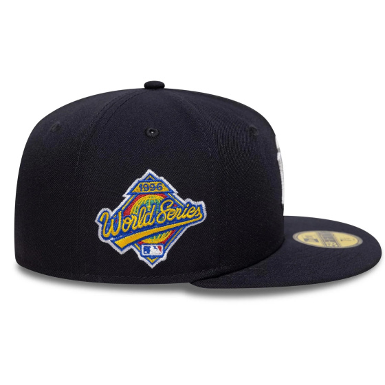 Navy Cotton Poly Kanji Snapback Cap - New Era