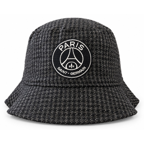 Paris Saint-Germain Houndstooth Gray Bucket Hat - New Era