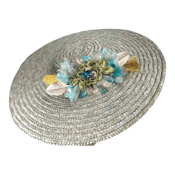 Pamela Provençal Gray Straw Hat - Traclet