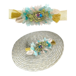 Pamela Provençal Gray Straw Hat - Traclet