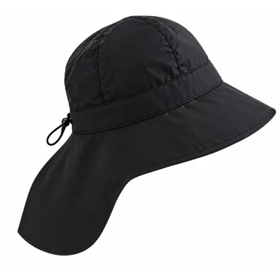 Casquette Horizon Cache-Nuque Imperméable Noire - Traclet