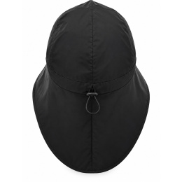 Casquette Horizon Cache-Nuque Imperméable Noire - Traclet